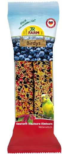 JR BIRDYS tyčinky pre andulky - čučoriedky a maliny 2ks/130g