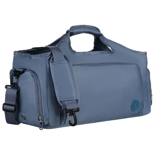 Modrá víkendová cestovná taška Peterson s oddelenou komorou na obuv a termo vreckom