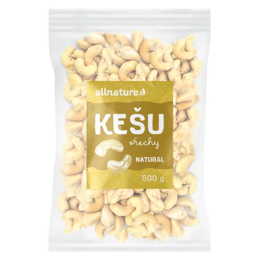 ALLNATURE Kešu jadrá 500 g