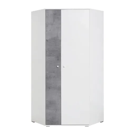 Meblar  Šatníková skriňa SIGMA SI2 L/P Farba: biela/beton