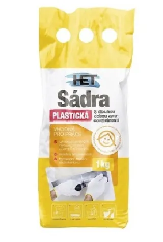 HET Sadra plastická 1 kg biela