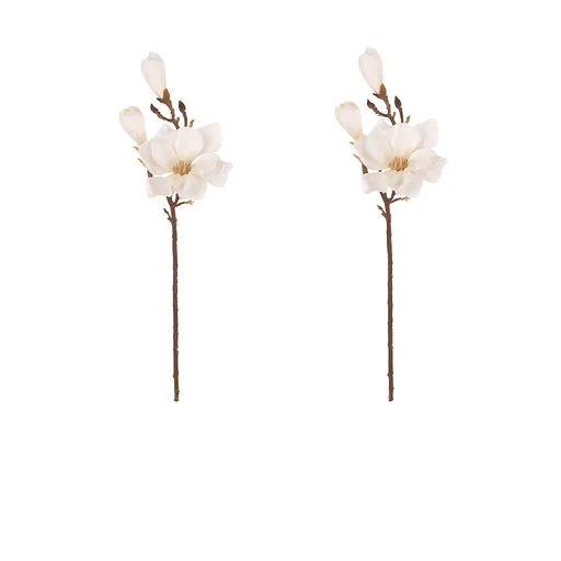 Set kvetov Magnólia, 2 ks, biela, 65 cm