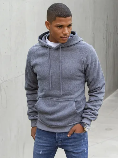 Trendová pánska mikina bez zapínania