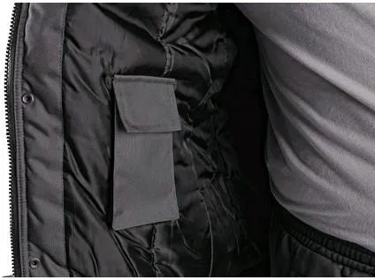 Bunda CXS IRVINE, zimná, pánska, šedo-čierna, veľ. 5XL