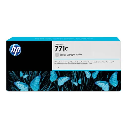 HP originál ink B6Y14A, HP 771C, light gray, 775ml, HP Designjet Z6200, Z6600, Z6800, light gray