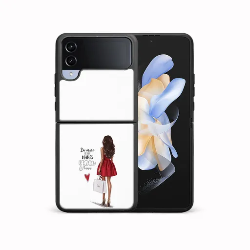 MY ART Ochranný kryt pre Samsung Galaxy Z Flip4 5G RED DRESS (137)