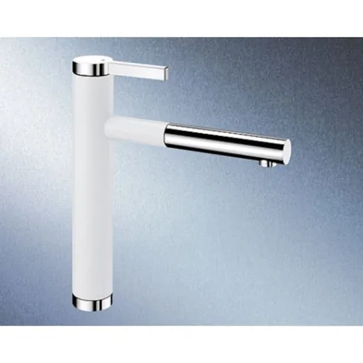 Blanco Linee - S drezová batéria s vyťahovacou sprškou biela/chróm 518441