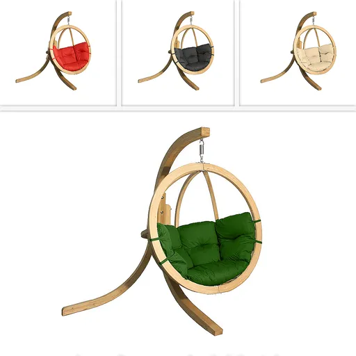 DEOKORK Hojdacie kreslo ZITA s nohami (rôzne farby) antracit