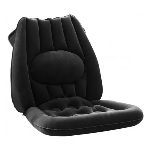 MODOM Nafukovací sedák s bedrovou opierkou antracitový